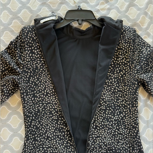 Alice and Olivia Size 12 Sparkle Dot Dress - Picture 10 of 13